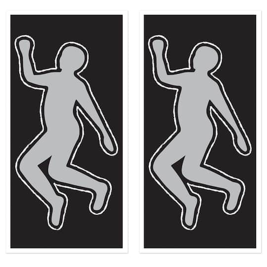 Beistle 30" x 5ft. PSI Body Silhouettes, 2ct.